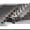 Mexen Velar Duo schuifdouchedeur 200 cm, transparant, roze goud - 871-200-000-02-60