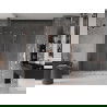 Mexen Velar Duo schuifdouchedeur 170 cm, transparant, geborsteld koper - 871-170-000-02-65