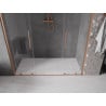 Mexen Velar Duo drzwi prysznicowe rozsuwane 200 cm, transparent, miedź szczotkowana - 871-200-000-02-65
