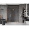 Mexen Velar Duo drzwi prysznicowe rozsuwane 200 cm, transparent, miedź szczotkowana - 871-200-000-02-65