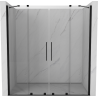 Mexen Velar Duo schuifdouchedeuren 170 cm, transparant, zwart - 871-170-000-02-70