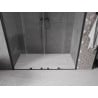 Mexen Velar Duo drzwi prysznicowe rozsuwane 170 cm, transparent, czarne - 871-170-000-02-70