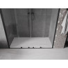 Mexen Velar Duo drzwi prysznicowe rozsuwane 180 cm, transparent, czarne - 871-180-000-02-70
