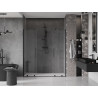 Mexen Velar Duo drzwi prysznicowe rozsuwane 180 cm, transparent, czarne - 871-180-000-02-70