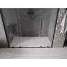 Mexen Velar Duo drzwi prysznicowe rozsuwane 200 cm, transparent, czarne - 871-200-000-02-70