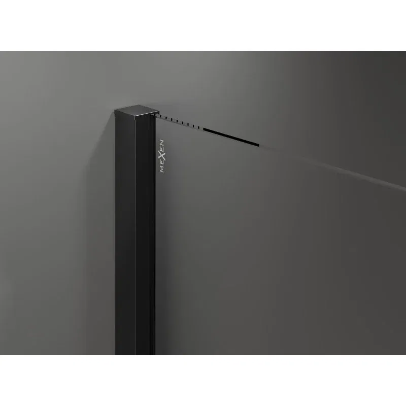 Mexen Velar Duo Schiebetür Duschabtrennung 200 cm, transparent, schwarz - 871-200-000-02-70