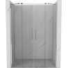 Mexen Velar Duo Schiebetür-Duschwand 140 cm, transparent, Chrom - 871-140-000-02-01