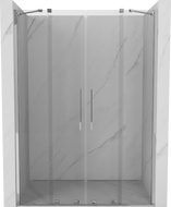 Mexen Velar Duo klizna vrata za tuš 140 cm, prozirna, krom - 871-140-000-02-01