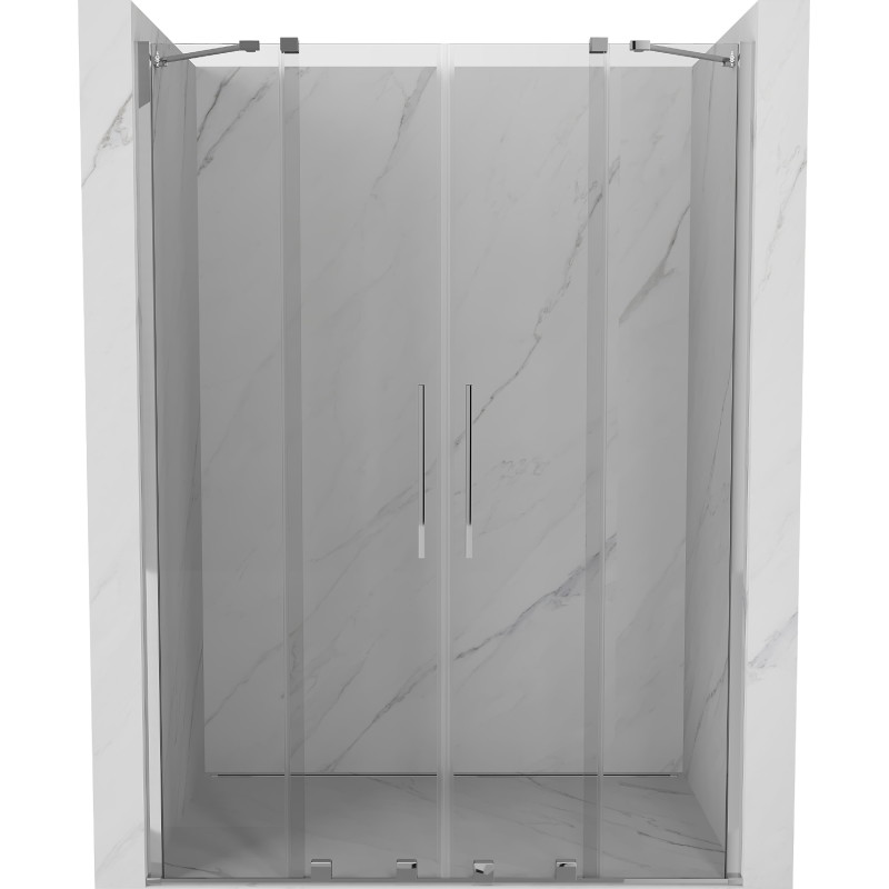 Mexen Velar Duo Sliding Shower Doors 150 cm, Transparent, Chrome - 871-150-000-02-01
