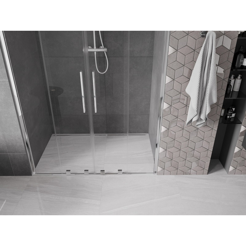 Mexen Velar Duo Sliding Shower Doors 150 cm, Transparent, Chrome - 871-150-000-02-01
