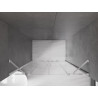 Mexen Velar Duo Sliding Shower Doors 150 cm, Transparent, Chrome - 871-150-000-02-01