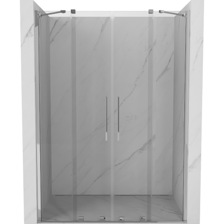 Mexen Velar Duo Schiebetür Duschabtrennung 160 cm, transparent, chrom - 871-160-000-02-01