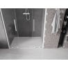 Mexen Velar Duo lükanduste dušš 160 cm, läbipaistev, valge - 871-160-000-02-20