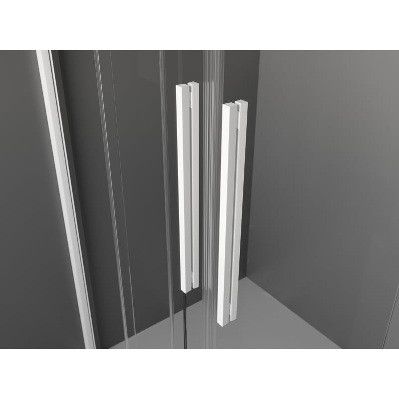 Mexen Velar Duo lükanduste dušš 160 cm, läbipaistev, valge - 871-160-000-02-20