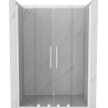 Mexen Velar Duo porte de douche coulissante 150 cm, transparent, blanc - 871-150-000-02-20