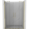 Mexen Velar Duo Sliding Shower Door 140 cm, Transparent, Gold - 871-140-000-02-50