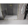 Mexen Velar Duo drzwi prysznicowe rozsuwane 140 cm, transparent, złote - 871-140-000-02-50