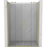 Mexen Velar Duo drzwi prysznicowe rozsuwane 150 cm, transparent, złote szczotkowane - 871-150-000-02-55