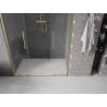 Mexen Velar Duo drzwi prysznicowe rozsuwane 150 cm, transparent, złote szczotkowane - 871-150-000-02-55