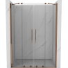 Mexen Velar Duo Duschschiebetür 140 cm, transparent, Roségold - 871-140-000-02-60