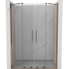 Mexen Velar Duo Sliding Shower Doors 160 cm, Transparent, Rose Gold - 871-160-000-02-60