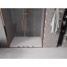 Mexen Velar Duo drzwi prysznicowe rozsuwane 160 cm, transparent, różowe złoto - 871-160-000-02-60
