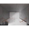 Mexen Velar Duo sliding shower doors 150 cm, transparent, brushed copper - 871-150-000-02-65