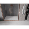 Mexen Velar Duo sliding shower doors 160 cm, transparent, brushed copper - 871-160-000-02-65