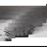 Mexen Velar Duo Schiebetür für Dusche 140 cm, transparent, gebürstetes Gun Gray - 871-140-000-02-66