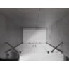 Mexen Velar Duo drzwi prysznicowe rozsuwane 150 cm, transparent, gun gray szczotkowany - 871-150-000-02-66