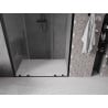 Mexen Velar Duo drzwi prysznicowe rozsuwane 160 cm, transparent, czarne - 871-160-000-02-70