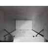 Mexen Velar Duo sliding shower doors 160 cm, transparent, black - 871-160-000-02-70