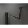 Mexen Velar Duo sliding shower doors 160 cm, transparent, black - 871-160-000-02-70