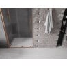 Mexen Velar drzwi prysznicowe rozsuwane 100 cm, transparent, różowe złoto - 871-100-000-01-60