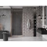 Mexen Velar sliding shower door 110 cm, transparent, rose gold - 871-110-000-01-60