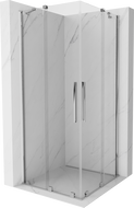 Mexen Velar Duo cabina doccia scorrevole 80 x 80 cm, trasparente, cromo - 871-080-080-02-01