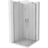 Mexen Velar Duo libisev dušikabiin 90 x 90 cm, läbipaistev, kroom - 871-090-090-02-01
