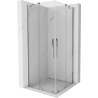 Mexen Velar Duo sliding shower enclosure 100 x 100 cm, transparent, chrome - 871-100-100-02-01