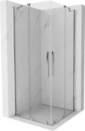 Mexen Velar Duo sliding shower cabin 100 x 100 cm, transparent, chrome - 871-100-100-02-01
