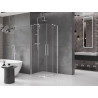 Mexen Velar Duo sliding shower cabin 100 x 100 cm, transparent, chrome - 871-100-100-02-01