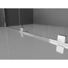 Mexen Velar Duo cabine de douche coulissante 80 x 80 cm, transparent, chrome - 871-080-080-02-01