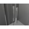 Mexen Velar Duo cabine de douche coulissante 90 x 90 cm, transparent, chrome - 871-090-090-02-01