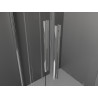 Mexen Velar Duo klizni tuš kabina 90 x 90 cm, prozirna, kromirana - 871-090-090-02-01