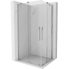 Mexen Velar Duo lükandustega dušikabiin, 90 x 80 cm, läbipaistev, kroom - 871-090-080-02-01