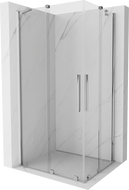 Mexen Velar Duo cabine de douche coulissante 90 x 80 cm, transparent, chrome - 871-090-080-02-01