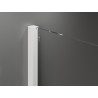 Mexen Velar Duo klizna tuš kabina 90 x 80 cm, prozirna, bijela - 871-090-080-02-20