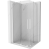 Mexen Velar Duo kabina prysznicowa rozsuwana 100 x 90 cm, transparent, biała - 871-100-090-02-20