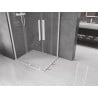 Mexen Velar Duo Schiebeduschkabine 100 x 90 cm, transparent, weiß - 871-100-090-02-20