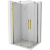 Mexen Velar Duo Schiebeduschkabine 90 x 80 cm, transparent, gold - 871-090-080-02-50