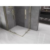 Mexen Velar Duo klizni tuš kabina klizni 90 x 80 cm, prozirna, zlatna - 871-090-080-02-50